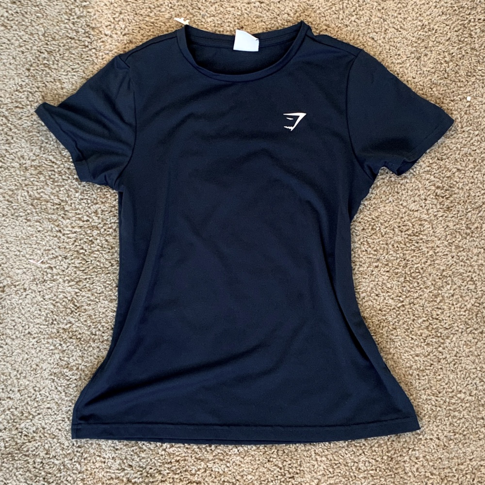 Navy Blue Gym Shark top